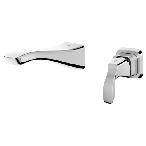 Tesla Single Handle Wall Mount Bathroom Faucet Trim - Chrome