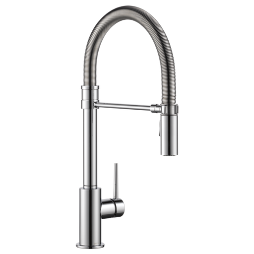 Trinsic Single Handle Pull-Down Kitchen Faucet With Spring Spout - Chrome