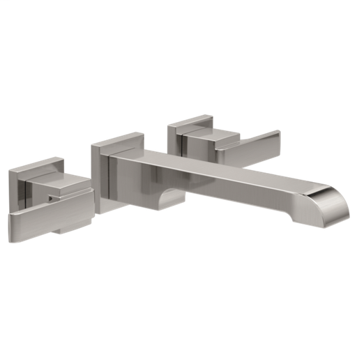 Ara Two Handle Wall Mount Bathroom Faucet Trim - Stainless