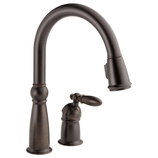 Victorian Single Handle Pull-Down Kitchen Faucet - Venetian Bronze