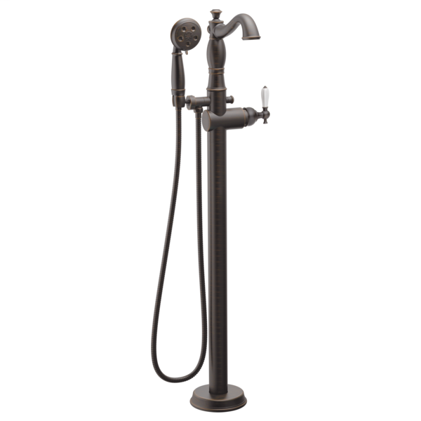 Delta Traditional Floor Mount Tub Filler Trim - Less Handle - Venetian Bronze