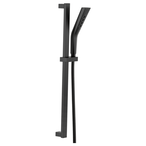 H2Okinetic 3-Setting Slide Bar Hand Shower - Matte Black