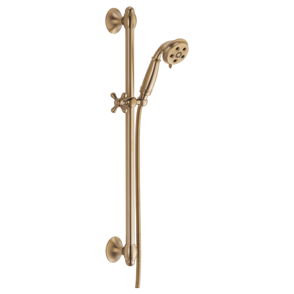 H2Okinetic 3-Setting Slide Bar Hand Shower - Champagne Bronze