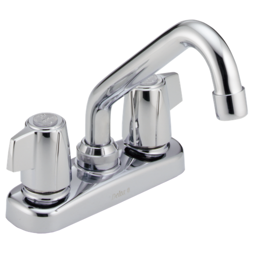Classic Two Handle Laundry Faucet - Chrome