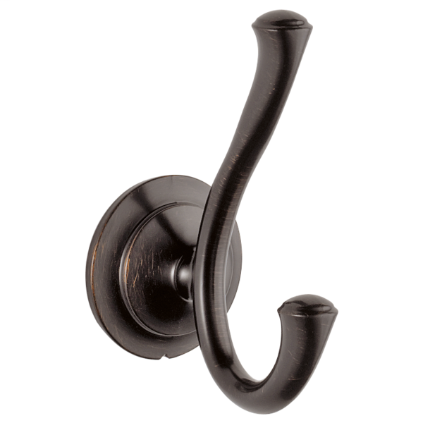 Linden Double Robe Hook - Venetian Bronze