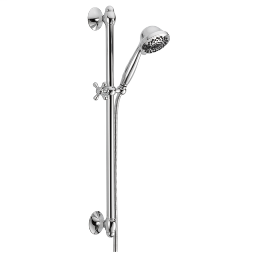 Premium 7-Setting Slide Bar Hand Shower - Chrome