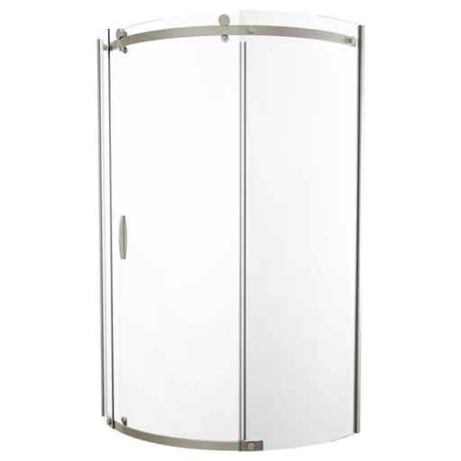 Delta Round Corner Shower Enclosure - Stainless
