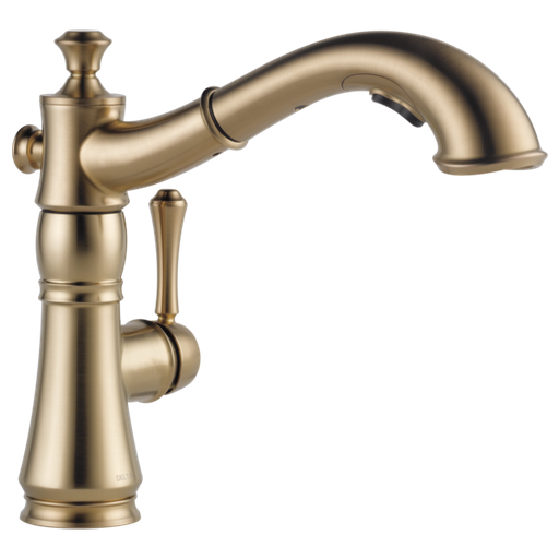 Cassidy Single Handle Pull-Out Kitchen Faucet - Champagne Bronze