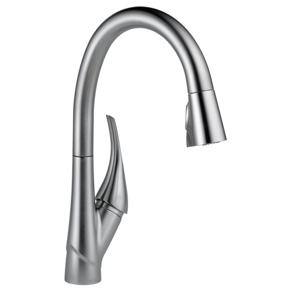 Esque Single Handle Pull-Down Kitchen Faucet with ShieldSpray Technology - Arctic Stainless