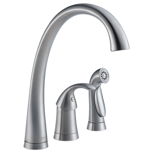 Pilar Single Handle Kitchen Faucet with Spray - Arctic Stainless