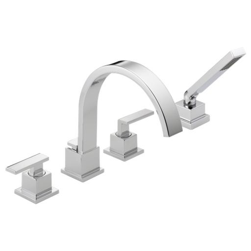 Vero Roman Tub Trim with Hand Shower - Chrome