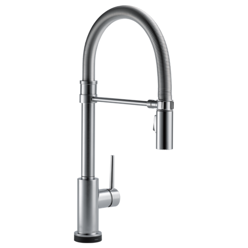 Trinsic Single Handle Pull-Down Spring Spout Kitchen Faucet with Touch2O Technology - Arctic Stainless