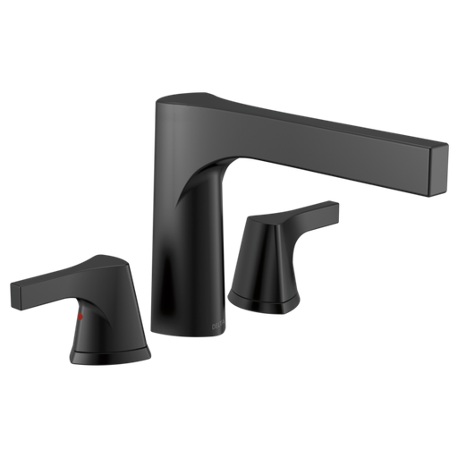 Zura 3-hole Roman Tub Trim - Matte Black