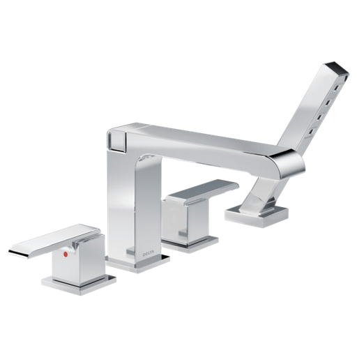 Ara Roman Tub with Hand Shower Trim - Chrome