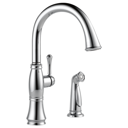 Cassidy Single Handle Kitchen Faucet with Spray - Chrome