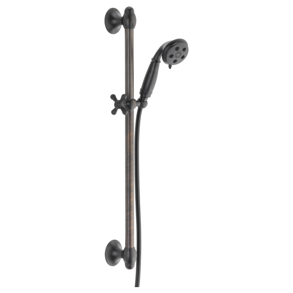 H2Okinetic 3-Setting Slide Bar Hand Shower - Venetian Bronze