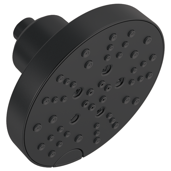 H2Okinetic 5-Setting Contemporary Raincan Shower Head - Matte Black