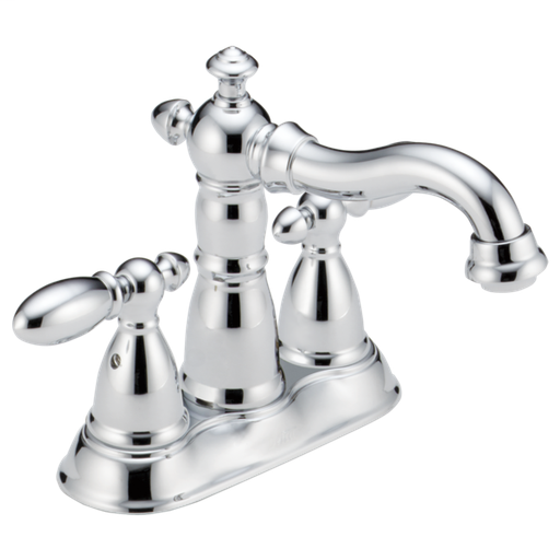 Victorian Two Handle Centerset Bathroom Faucet - Chrome