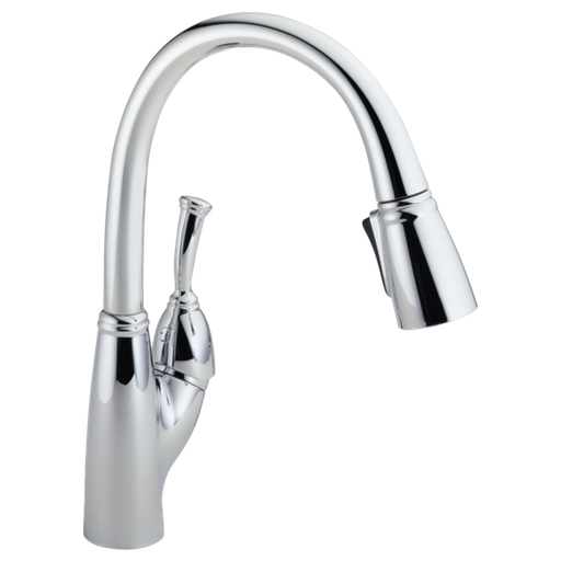 Allora Single Handle Pull-Down Kitchen Faucet - Chrome