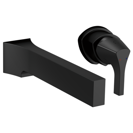 Zura Single Handle Wall Mount Bathroom Faucet Trim - Matte Black