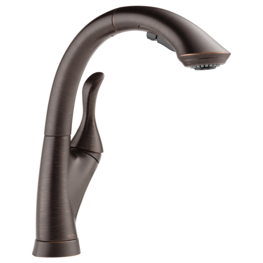 Linden Single Handle Pull-Out Kitchen Faucet - Venetian Bronze