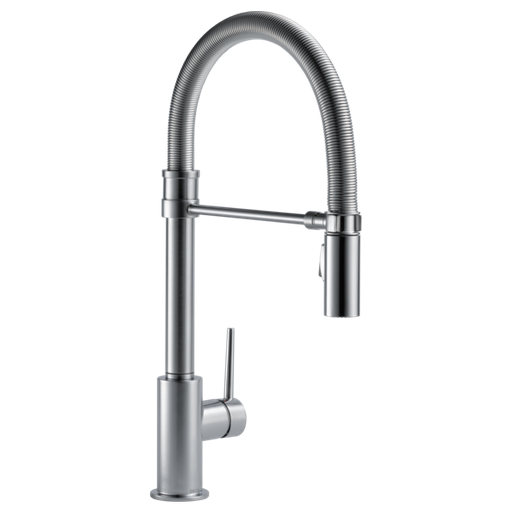 Trinsic Single Handle Pull-Down Kitchen Faucet With Spring Spout - Arctic Stainless