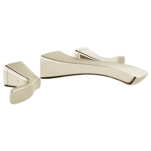 Tesla Two Handle Wall Mount Bathroom Faucet Trim - Polished Nickel