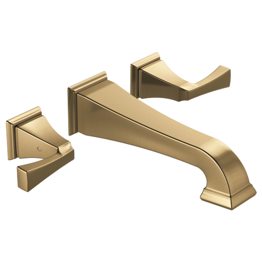 Dryden Two Handle Wall Mount Bathroom Faucet Trim - Champagne Bronze