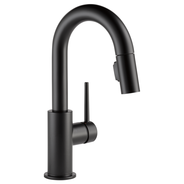 Trinsic Single Handle Pull-Down Bar / Prep Faucet - Matte Black