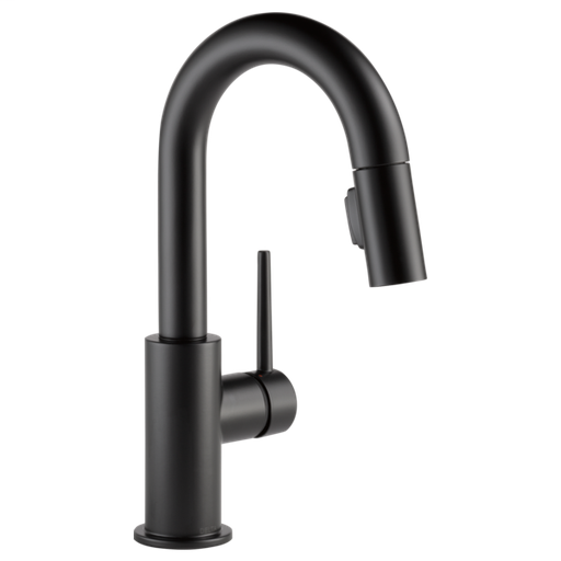 Trinsic Single Handle Pull-Down Bar / Prep Faucet - Matte Black