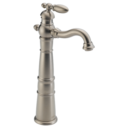 Victorian Single Handle Vessel Bathroom Faucet - Stainless