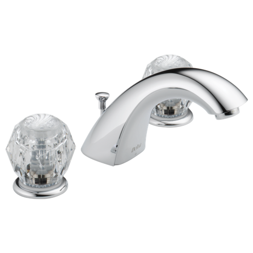 Classic Two Handle Widespread Bathroom Faucet - Chrome
