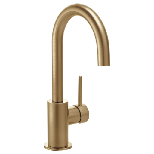 Contemporary Single Handle Bar Faucet - Champagne Bronze