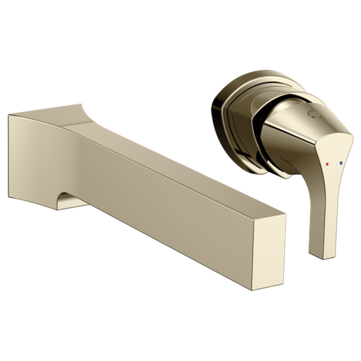 Zura Single Handle Wall Mount Bathroom Faucet Trim - Polished Nickel