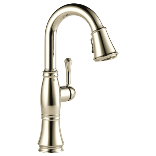 Cassidy Single Handle Pull-Down Bar / Prep Faucet - Polished Nickel