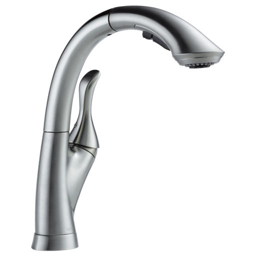 Linden Single Handle Pull-Out Kitchen Faucet - Arctic Stainless