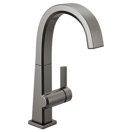 Pivotal Single Handle Bar Faucet - Black Stainless