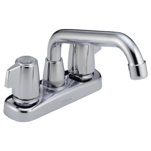 Classic Two Handle Laundry Faucet - Chrome