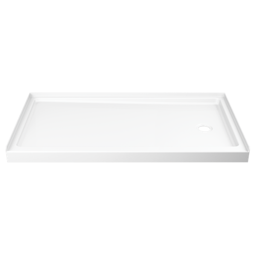 Delta ProCrylic 60" x 32" Shower Base Right Drain - White
