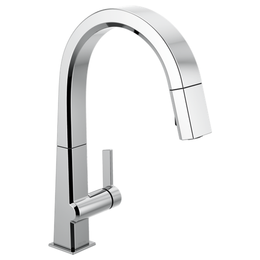 Pivotal Single Handle Pull Down Kitchen Faucet - Chrome