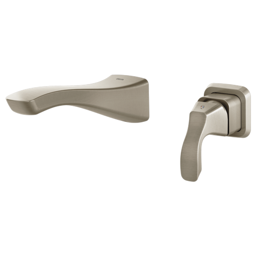 Tesla Single Handle Wall Mount Bathroom Faucet Trim - Stainless