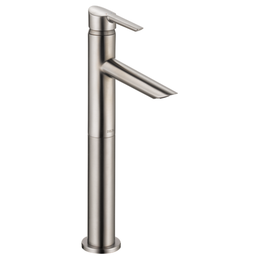 Compel Single Handle Vessel Bathroom Faucet - Stainless