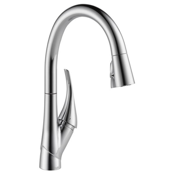 Esque Single Handle Pull-Down Kitchen Faucet with ShieldSpray Technology - Chrome