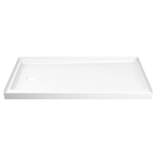 Delta ProCrylic 60" x 32" Shower Base Left Drain - White
