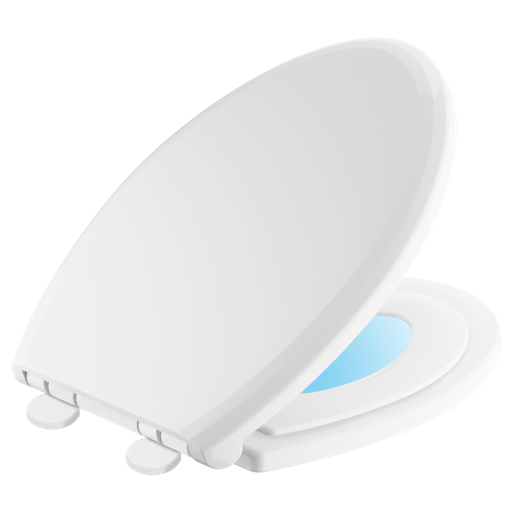 Sanborne Elongated Slow-Close / Quick-Release Nightlight Family Seat - White