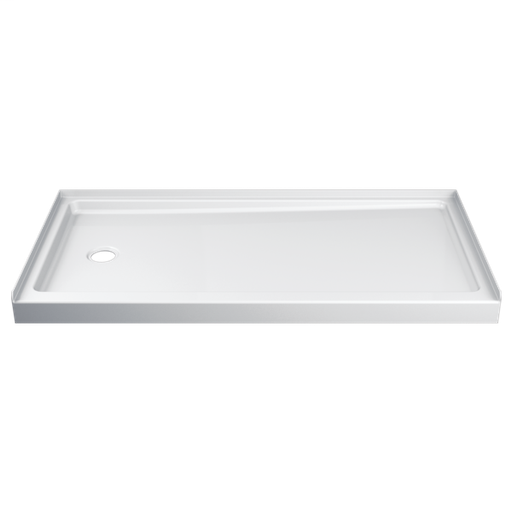 Hycroft ProCrylic 60 in. x 30 in. Shower Base Left Drain - White