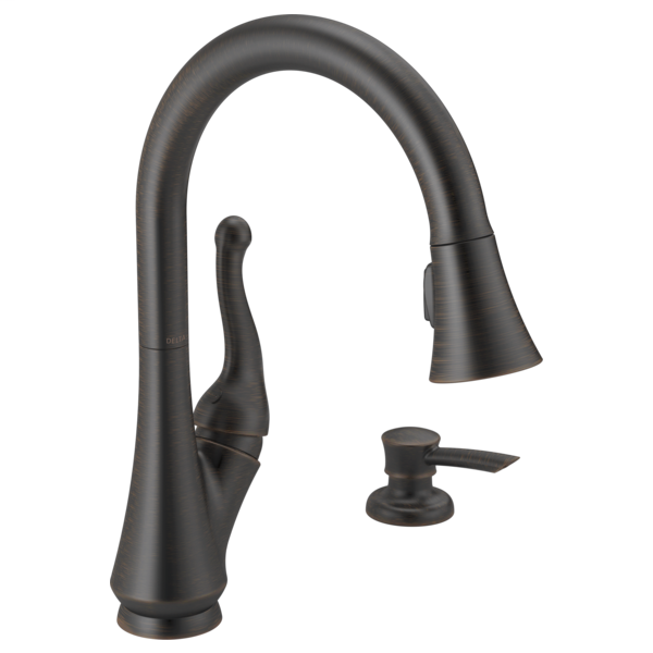 Talbott Single Handle Pull-Down Kitchen Faucet with Soap Dispenser - Venetian Bronze