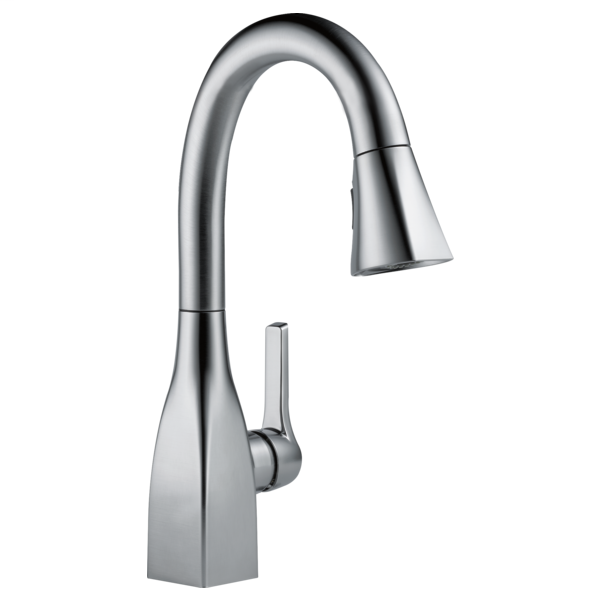 Mateo Single Handle Pull-Down Bar / Prep Faucet - Arctic Stainless