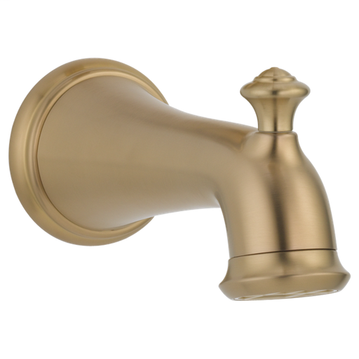 Victorian Tub Spout - Pull-Up Diverter - Champagne Bronze