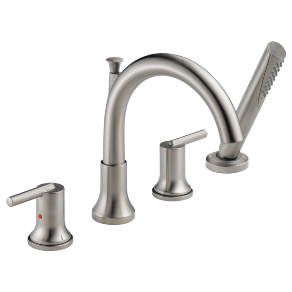 Trinsic Roman Tub with Hand Shower Trim - Stainless